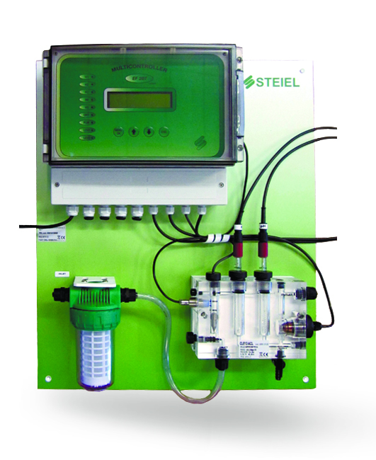 Контроллер pH, свободного хлора, редокс-потенциала, температуры "PNL EF214 pH/Rx/T/CL"