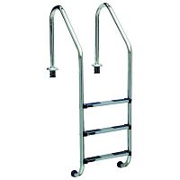 Лестница 3 ступени AM SL широкий борт 42х1,2мм AISI 304 (SL-315) Лестница 3 ступени AM SL широкий борт 42х1,2мм AISI 304 (SL-315)