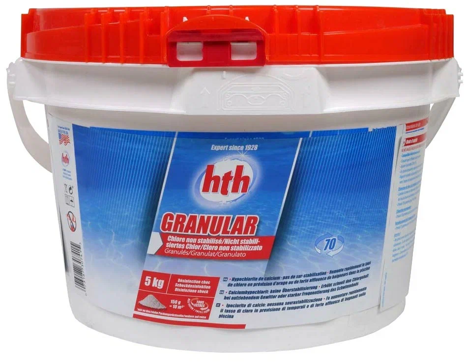 Гипохлорит кальция  5кг HTH GRANULAR хлор в гранулах (упак. 2шт.) (30741) Гипохлорит кальция  5кг HTH GRANULAR хлор в гранулах (упак. 2шт.) (30741)