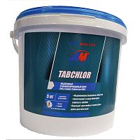 Хлор медленный стабилизированный 20кг Аквамастер TABCHLOR таблетки 200гр. (0712314)