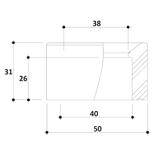 Втулка переход  50 x 40мм Gemas (250) (1336095) фото 2