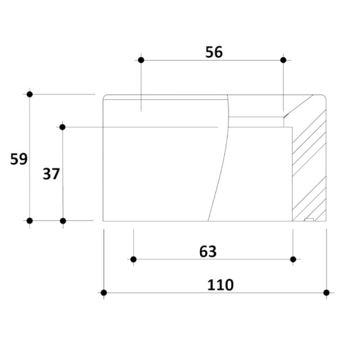 Втулка переход 110 x 63мм Gemas (48) (1336082) фото 2 Втулка переход 110 x 63мм Gemas (48) (1336082) фото 2